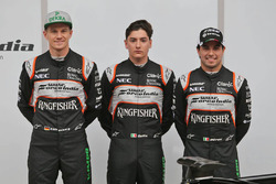 Sergio Perez, Sahara Force India F1, Alfonso Celis Jr., Sahara Force India F1 e Nico Hulkenberg, Sah