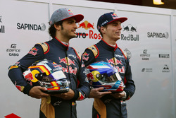 Max Verstappen, Scuderia Toro Rosso en teamgenoot Carlos Sainz Jr., Scuderia Toro Rosso