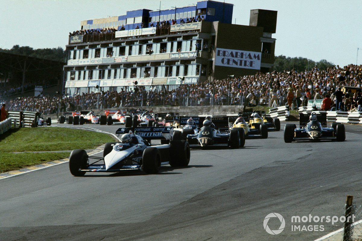 Brabham took the 1983 title with Nelson Piquet, but at Brands Hatch his team-mate Riccardo Patrese led the early stages