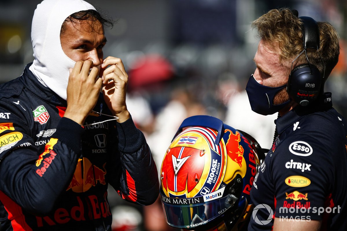 Alex Albon, Red Bull Racing, on the grid