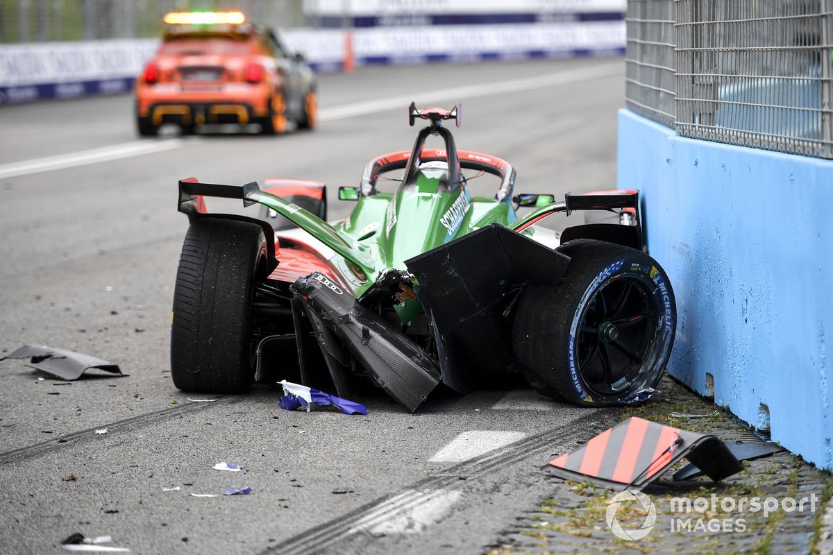 Последствия аварии, Рене Раста Audi Sport ABT Schaeffler, Audi e-tron FE07