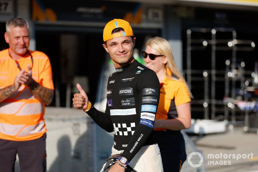 Lando Norris logró en Hungría su segundo podio consecutivo en la temporada 2023.