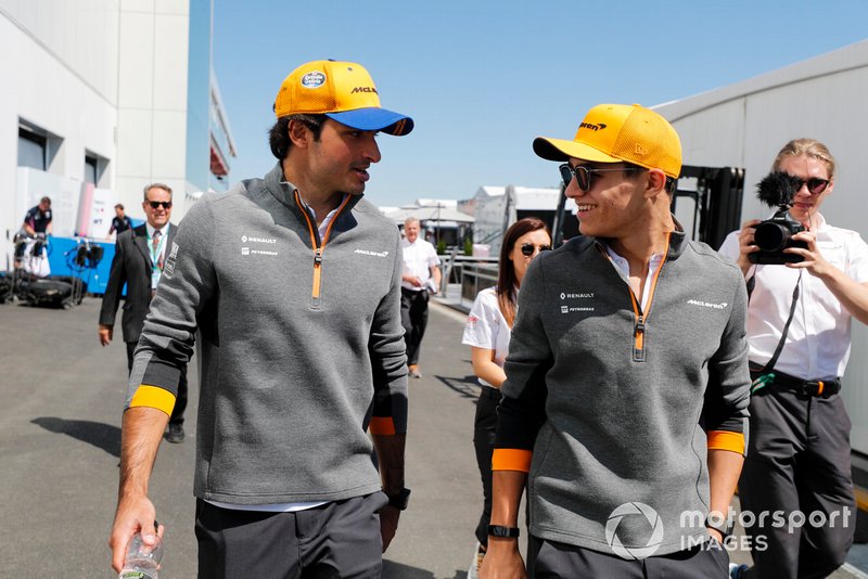 Carlos Sainz Jr., McLaren et Lando Norris, McLaren