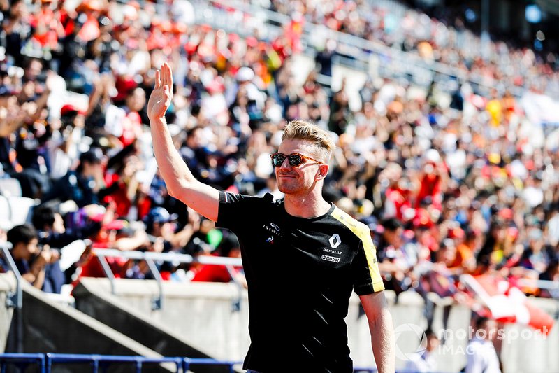 Nico Hulkenberg, Renault F1 Team, in the drivers parade