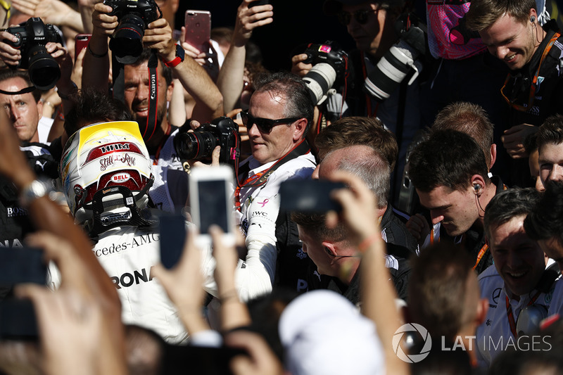 Ganador, Lewis Hamilton, Mercedes AMG F1, celebra