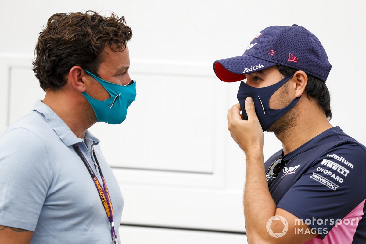 Sergio Perez, Racing Point speaks to Will Buxton