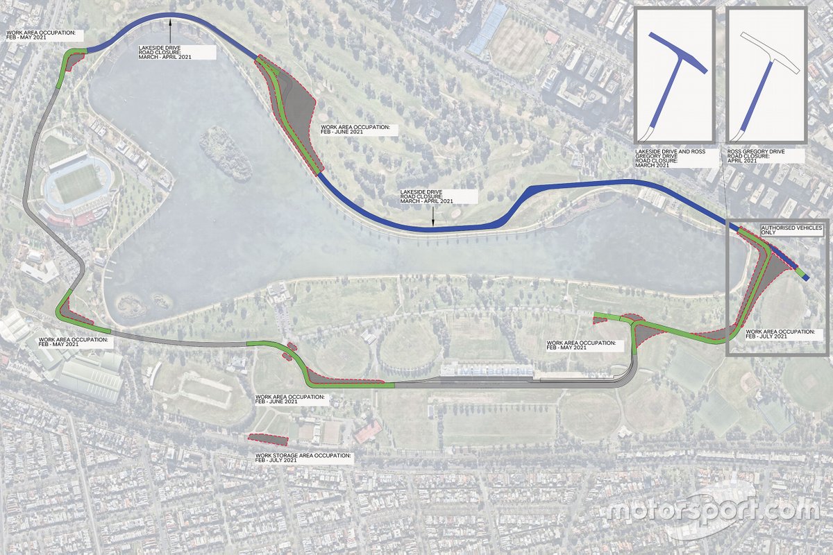 Layout baru Sirkuit Albert Park