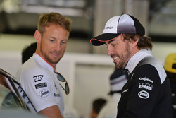 Jenson Button, McLaren and Fernando Alonso, McLaren
