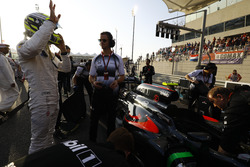 Jenson Button, McLaren op de grid