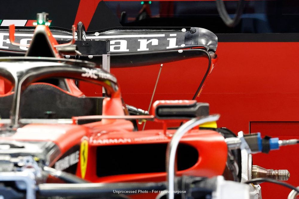 Ferrari SF-23 detalle del alerón trasero