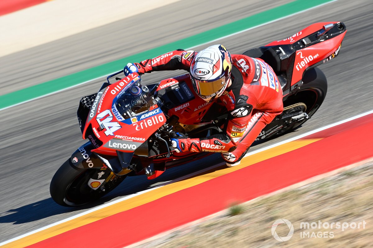 Pembalap Andrea Dovizioso kesulitan memaksimalkan potensi motor Ducati Desmosedici GP20 pada MotoGP 2020.