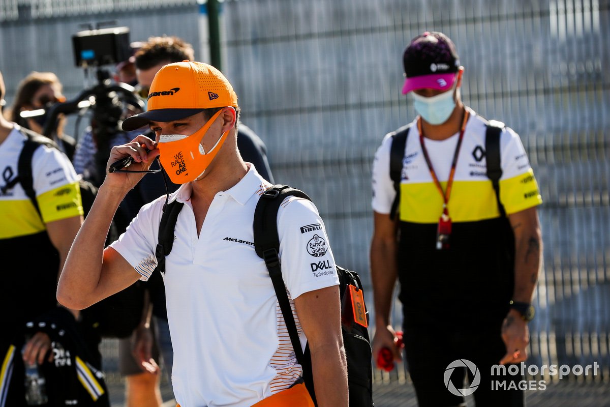 Lando Norris, McLaren and Daniel Ricciardo, Renault F1