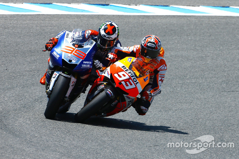 Марк Маркес, Repsol Honda, та Хорхе Лоренсо, Yamaha