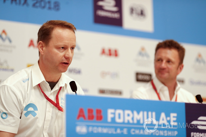 Press conference with Gary Hughes, Team Principal NIO Formula E Team, Allan McNish, Team Principal, Audi Sport Abt Schaeffler