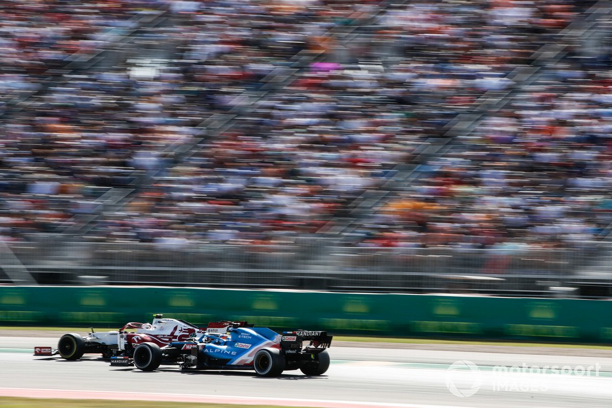 Antonio Giovinazzi, Alfa Romeo Racing C41, Fernando Alonso, Alpine A521