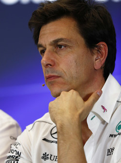 Toto Wolff, Executive Director Mercedes AMG F1, in the Team Principals Press Conference