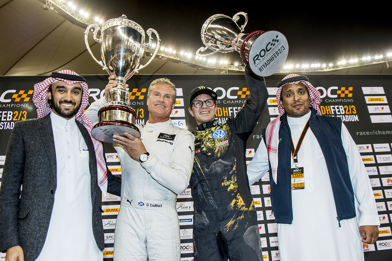 Il vincitore David Coulthard, il secondo classificato Petter Solberg