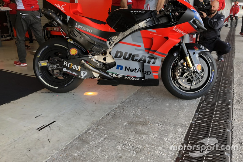 Ducati Desmosedici GP19 mit neuer Hinterrad-Felge