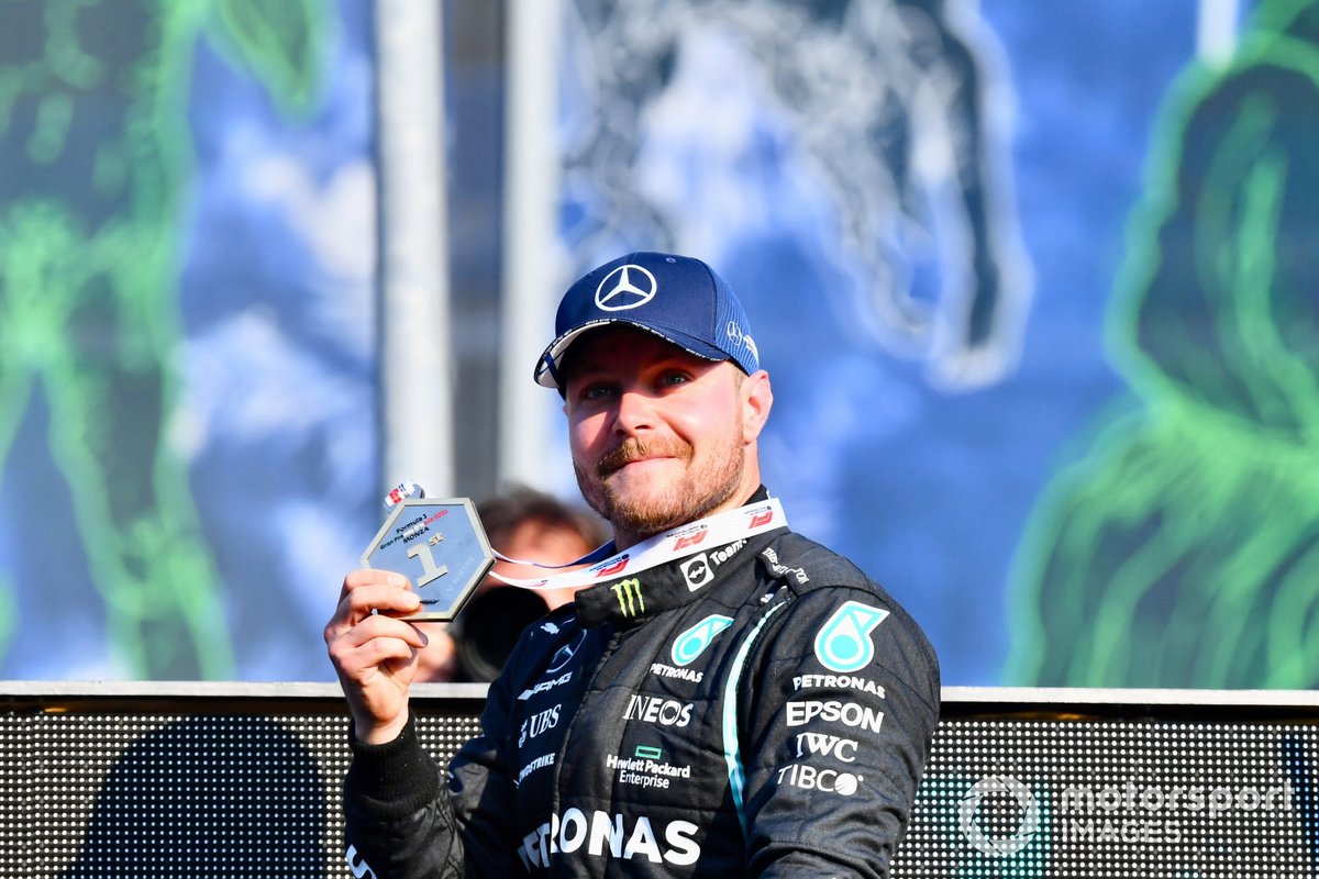 Valtteri Bottas, Mercedes, ganó la primera carrera sprint de la F1 en Silverstone 2021.