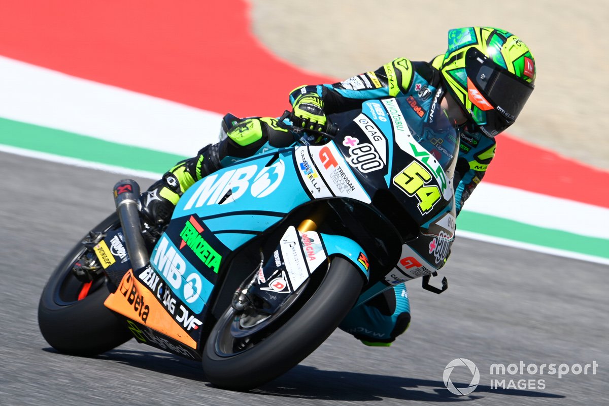 Fermin Aldeguer, MB Conveyors Speed Up, saat turun di FP1 Moto2 Italia di Sirkuit Mugello, akhir Mei lalu.
