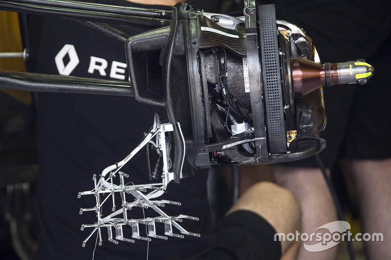 Freno delantero y sensor en el Renault Sport F1 Team RS17