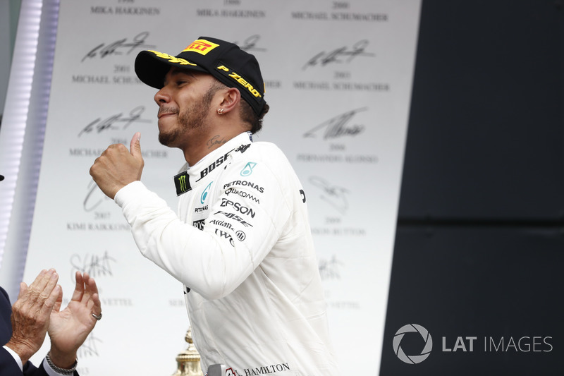 Race winner Lewis Hamilton, Mercedes AMG F1