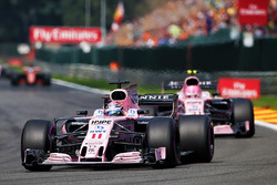 Sergio Perez, Sahara Force India VJM10, Esteban Ocon, Sahara Force India VJM10