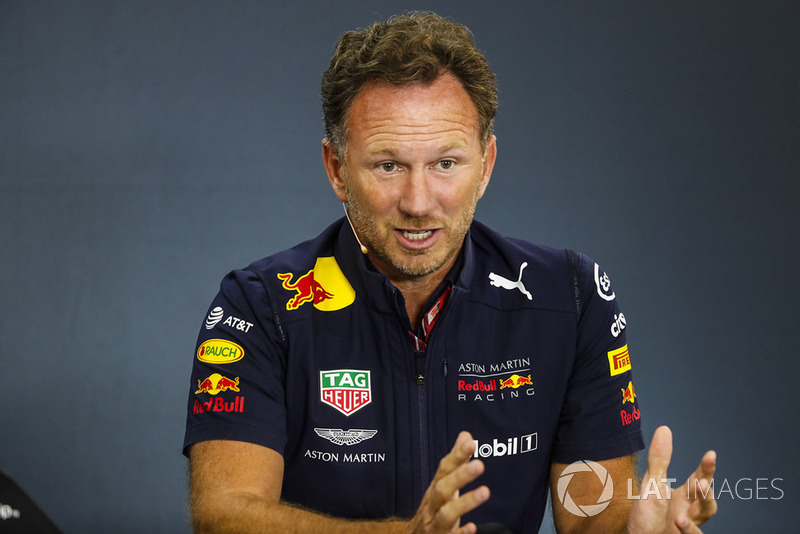 Christian Horner, directeur, Red Bull Racing, en conférence de presse