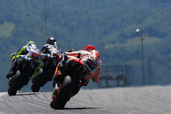 Jorge Lorenzo, Yamaha Factory Racing, Valentino Rossi, Yamaha Factory Racing, und Marc Marquez, Reps