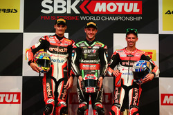 Podium: 1. Jonathan Rea, Kawasaki Racing; 2. Chaz Davies, Ducati Team; 3. Marco Melandri, Ducati Tea