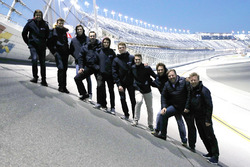 Phil Hanson, Lando Norris, Fernando Alonso, Will Owen, Hugo de Sadeleer, Bruno Senna, Zak Brown, Uni