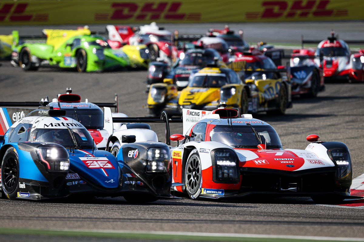 #36 Alpine Elf Matmut Alpine A480 - Gibson: André Negrão, Nicolas Lapierre, Matthieu Vaxiviere, #7 Toyota Gazoo Racing Toyota GR010 - Hybrid: Mike Conway, Kamui Kobayashi, Jose Maria Lopez