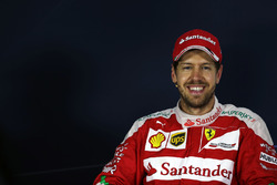 Sebastian Vettel, Ferrari in the FIA Press Conference