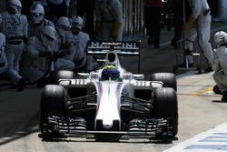 Felipe Massa, Williams FW38 fa un pit stop