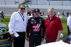 Cole Custer, Stewart-Haas Racing Ford and Gene Haas, Team owner Stewart-Haas