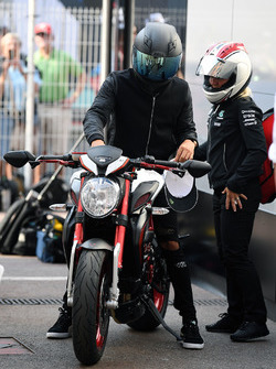 Lewis Hamilton, Mercedes AMG F1, MV Agusta Custom Dragster RR LH44 Superbike