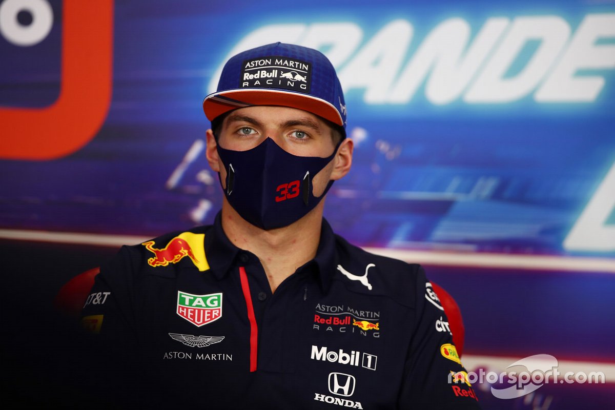 Max Verstappen, Red Bull Racing in the press conference