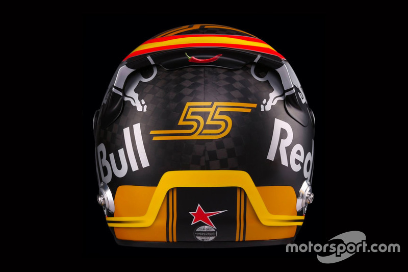 Le casque de Carlos Sainz, Renault Sport F1 Team