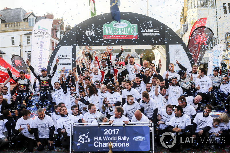 Sébastien Ogier, Julien Ingrassia, Ford Fiesta WRC, M-Sport, Ott Tänak, Martin Järveoja, Ford Fiesta WRC, M-Sport, Elfyn Evans, Daniel Barritt, Ford Fiesta WRC, M-Sport