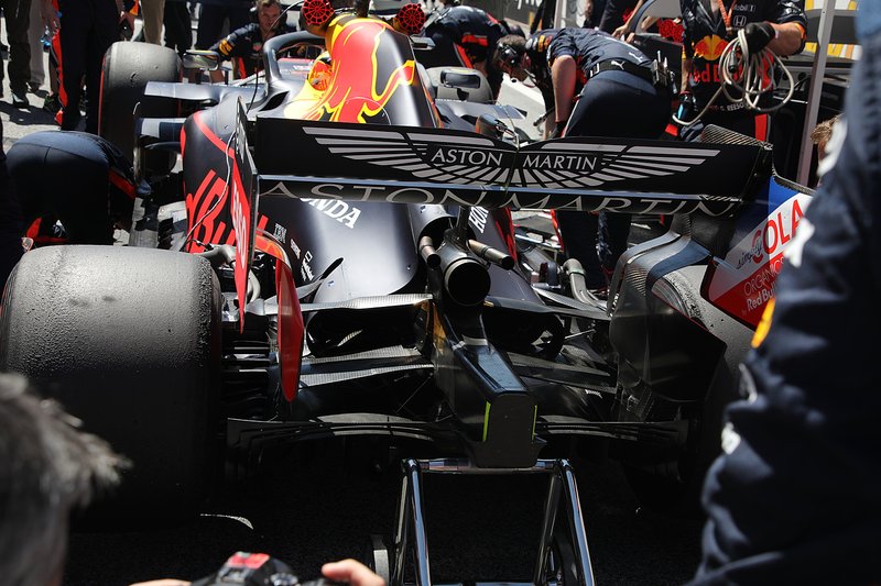 Red Bull RB15: la carrozzeria in Austria era molto chiusa con pance dotate di sfoghi ridotti