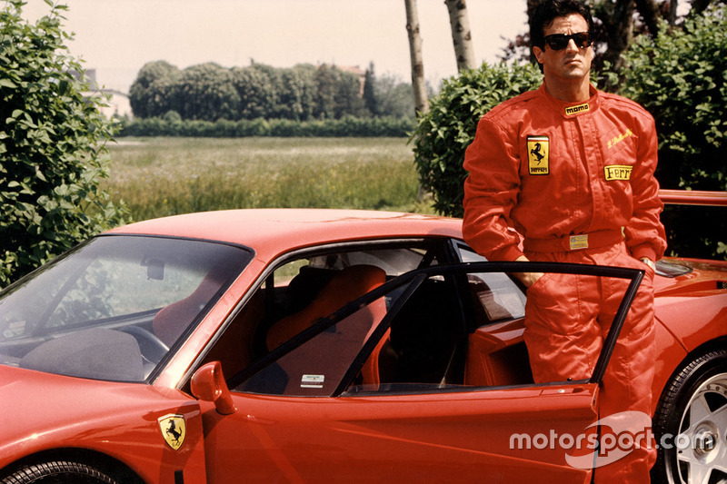 Ferrari F40 ve Sylvester Stallone Fiorano'da 1990