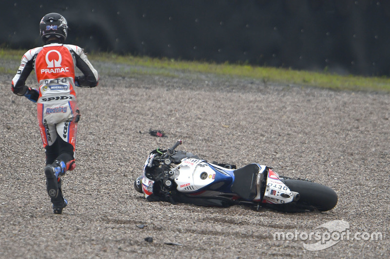 Sturz: Scott Redding, Pramac Racing