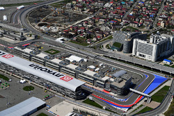 Sochi Autodrom aus der Vogelperspektive