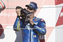 Podium: derde plaats Maverick Viñales, Team Suzuki Ecstar MotoGP