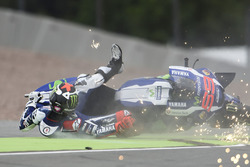 Sturz: Jorge Lorenzo, Yamaha Factory Racing