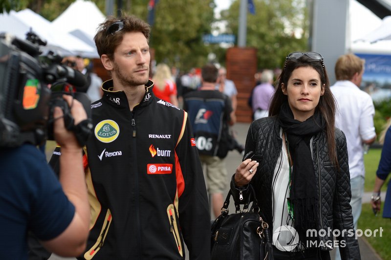 Romain Grosjean mit Frau Marion Jolles