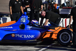 Scott Dixon, Chip Ganassi Racing Honda test aeroscreen