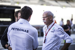 Dr. Dieter Zetsche, CEO of Daimler AG and Toto Wolff, Mercedes AMG F1 Director of Motorsport