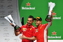 Yarış galibi Sebastian Vettel, Ferrari