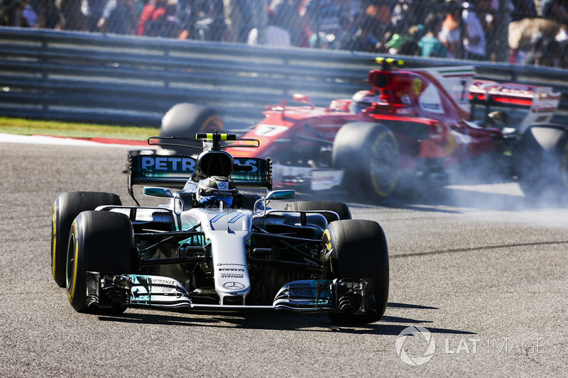 Валттері Боттас, Mercedes AMG F1 W08, Кімі Райкконен, Ferrari SF70H